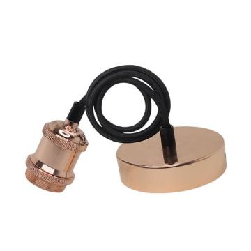 Lampa - pendul E27 - vintage - cupru de la Casa Cu Bec Srl