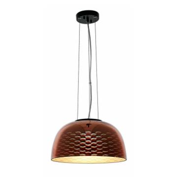 Lustra Pandantiv umbrela de sticla 3D D400 Pescarus cupru