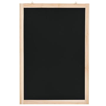 Tabla neagra pentru perete, 40 x 60 cm, lemn de cedru de la Comfy Store