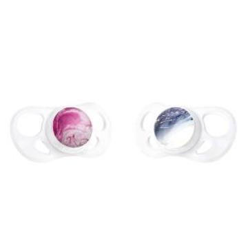 Suzeta 6+l Twistshake Marble Pink Purple, 2 buc. de la Stiki Concept Srl