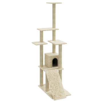 Ansamblu pisici, stalpi din funie sisal, crem de la Comfy Store