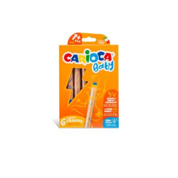 Creioane color 3:1 Baby 1+ 6/set de la Sanito Distribution Srl