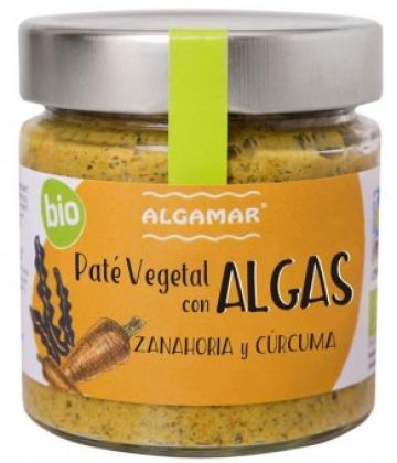 Pate vegetal cu alge, morcovi si turmeric bio 180g Algamar