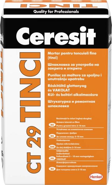 Tinci pentru tencuieli Fine Ceresit CT 29 / 25kg
