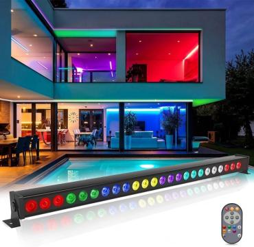 Bara LED RGB 100cm, cu diferite culori 24x3w de la Molifag Srl