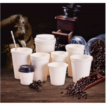 Pahare carton albe - 4 oz (118 ml) - 100 buc de la Sanito Distribution Srl