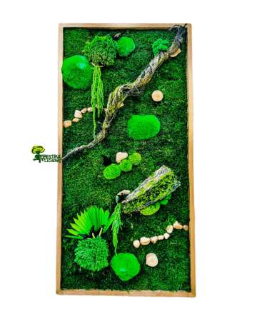 Tablou 2 decorat cu licheni naturali de la Academart World Design Srl
