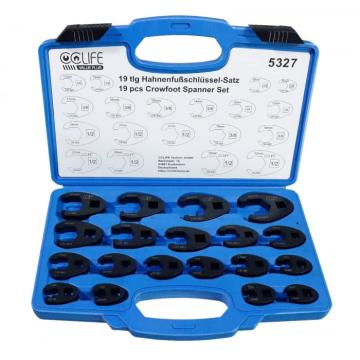 Trusa 19 chei Crowfoot pentru patrat 3 8 8-32mm