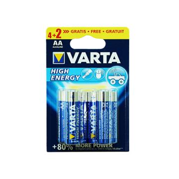 Baterie alcalina LR06 blister 4+2 buc Varta