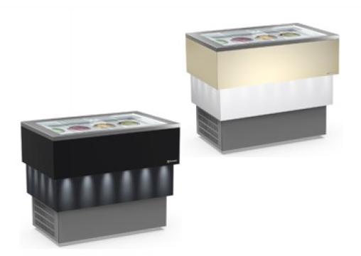 Vitrina pentru gelaterie cu racire statica si ventilatie de la Horecons Profesional Srl