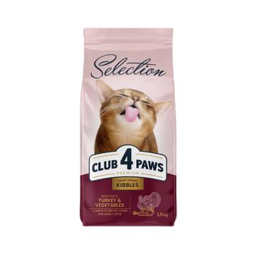 Hrana pisici Club 4 Paws Cat adult Selection curcan 300g de la Club4Paws Srl