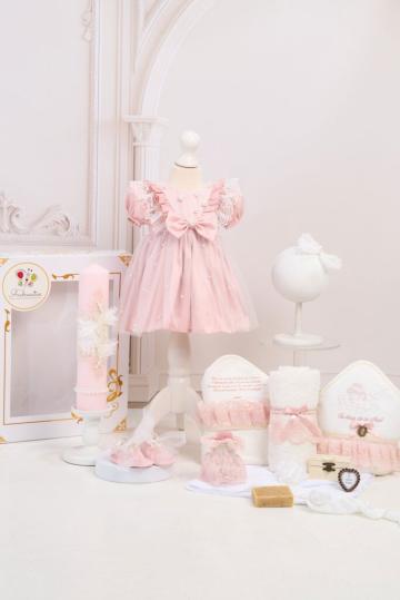 Set Celeste + trusou + lumanare - roz