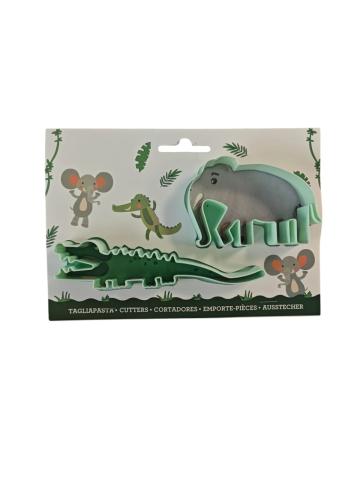Set decupatoare Crocodil si Elefant - Lumea