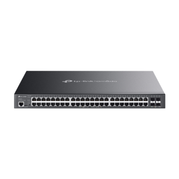 Switch 48 porturi PoE RJ45 Gigabit, 4 x SFP+ 10G