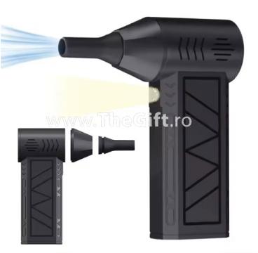 Suflanta aer comprimat, 4 viteze, lanterna si incarcare USB de la Thegift.ro - Cadouri Online