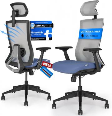 Scaun de birou ergonomic cu suport lombar reglabil