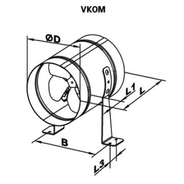 Ventilator axial VKOM 200