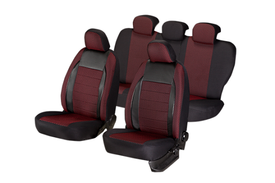 Set huse scaun elegance rosu