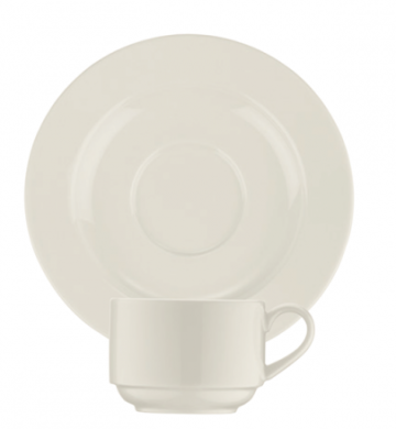 Ceasca si farfurioara Bonna Banquet din portelan 80ml