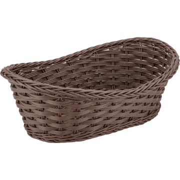 Cos servire paine oval Raki 29x20x7cm, maro