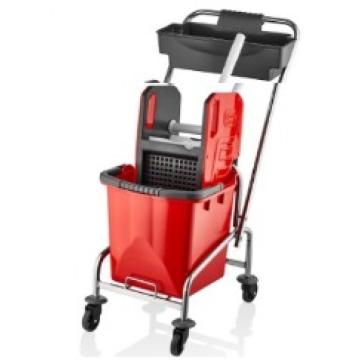 Carucior de curatenie profesional Cromat Single Bucket