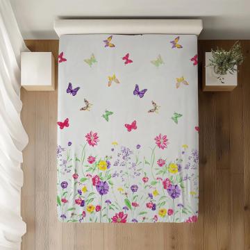 Cearceaf de pat cu elastic dimensiuni 100x200x30 100% bumbac