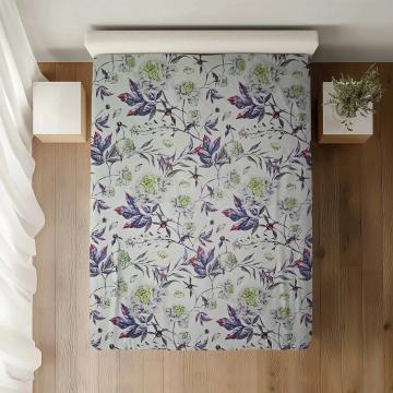 Cearceaf de pat cu elastic dimensiuni 100x200x30 100% bumbac