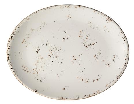 Farfurie ovala din portelan Bonna Grain 31cm (GRA MOV 31OV)