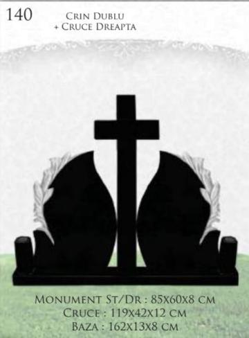 Monument crin dublu + cruce dreaptra