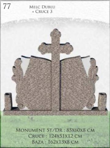 Monument melc dublu + cruce 3