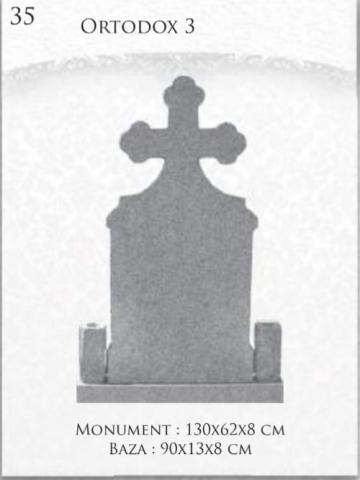 Monument ortodox 3 cruce cap trifoi