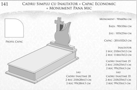 Monument pana mic + cadru simplu cu inaltator