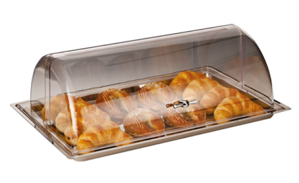 Platou inox cu capac rolltop policarbonat Raki