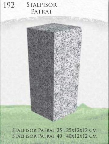 Stalpisor funerar patrat de la Cruci Mozaic, Marmura