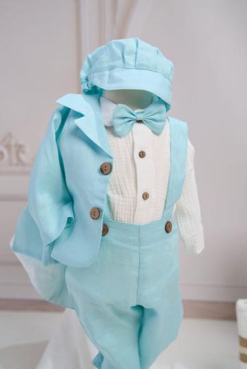 Costum botez Dan - azur