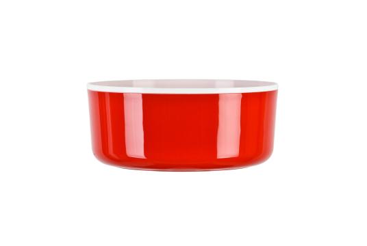 Bol Oli plastic, 26x11cm, rosu