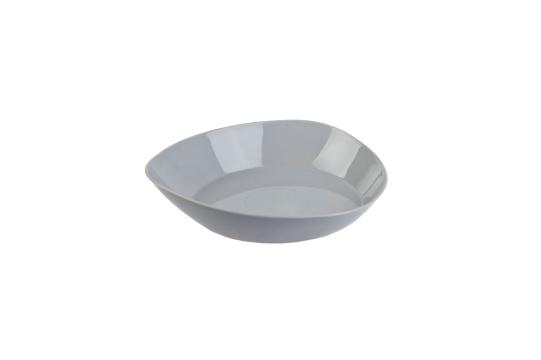 Suport ghiveci Triangle plastic, 14x2,5cm, gri