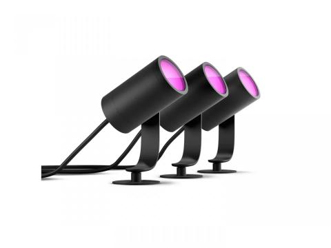 Spoturi LED RGB pentru exterior cu spike Philips Hue