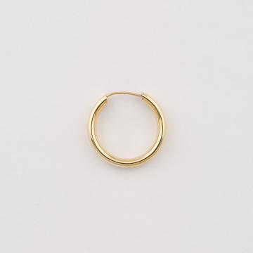 Cercei rotunzi - piercing din aur galben de 14K de la Sandra Ferretti Srl