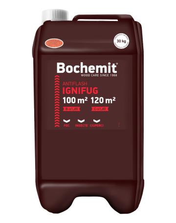 Solutie ignifugare lemn Bochemit Antiflash 30kg maro B-s1 de la Deposib Expert Srl