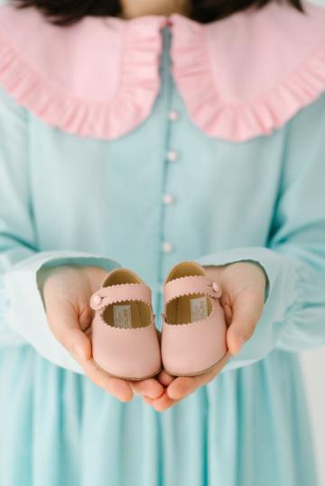 Pantofiori Emma - roz-vintage
