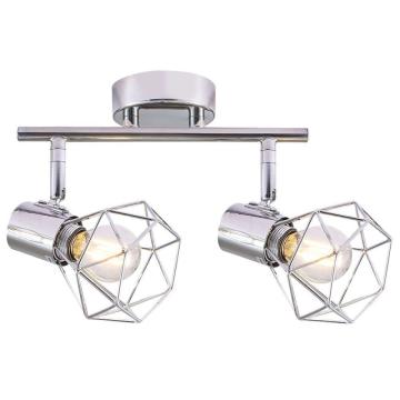 Plafoniera cu 2 becuri E14, design modern 370x190 mm