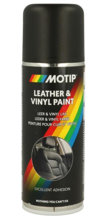 Vopsea pentru piele Motip Leather Paint, negru, 200ml