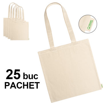Sacosa bumbac organic Greta, 25 bucati de la Best Media Style Srl