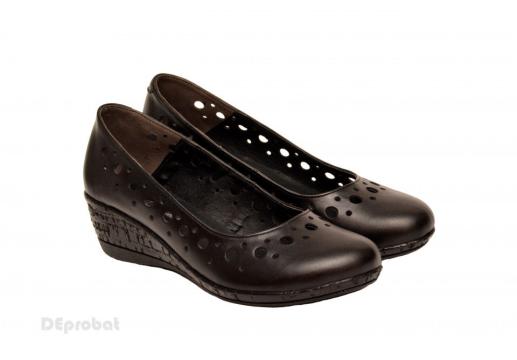 Pantofi dama piele naturala negri cu platforma P189, 39 de la Deprobat.ro