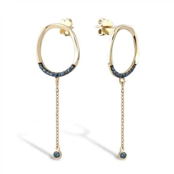 Cercei Ascoli aur galben 14K
