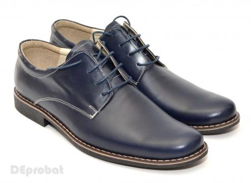 Pantofi barbati piele naturala bleumarin casual-eleganti de la Deprobat.ro