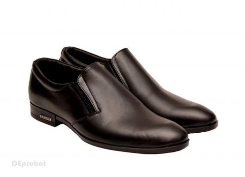 Pantofi barbati piele naturala negri casual-eleganti de la Deprobat.ro