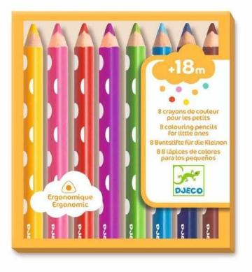 Creioane colorate pentru bebe, Djeco de la Montana Imobiliare Srl