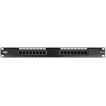 Patch Panel 16 porturi RJ45 UTP 19 , Cat5 5e - TRENDnet TC-P de la Big IT Solutions